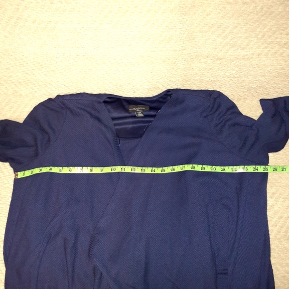 R&M RICHARDS NAVY BLUE ONE PIECE DRESS SET WOMEN'S SIZE 18W - Picture 7 of 8